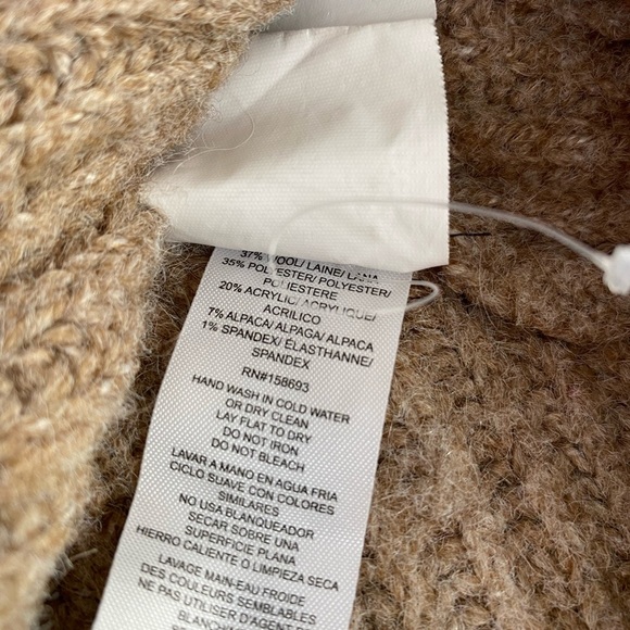 Nicholas Kyleigh Midi Knit Skirt Tan Alpaca Wool Blend Size Medium - Picture 11 of 12